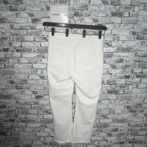 EUC J.Crew 9 in Demi Boot Crop White Jeans Size 32 - Picture 5 of 16